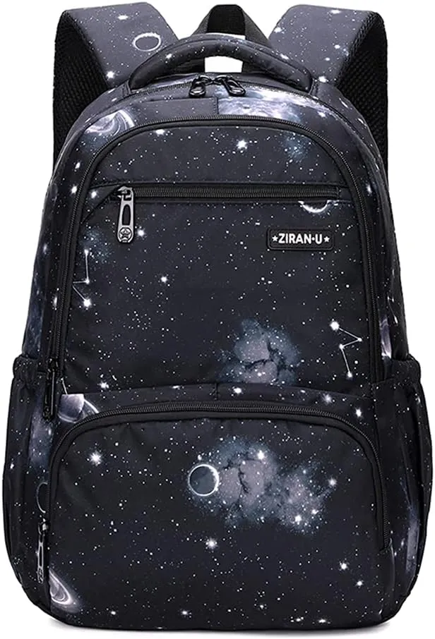 MITOWERMI Kids' Backpack for Boys Girls Elementary School Bags for Boys Bookbags Primary Students Children Backpack Galaxy Black