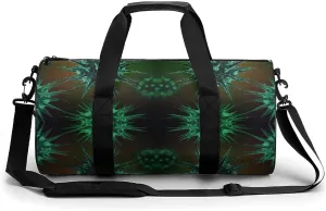 Molecules of The Virus Small Gym Bag for Men Women Swim Dance Travel Tote Duffle Bags with Shoulder Strap