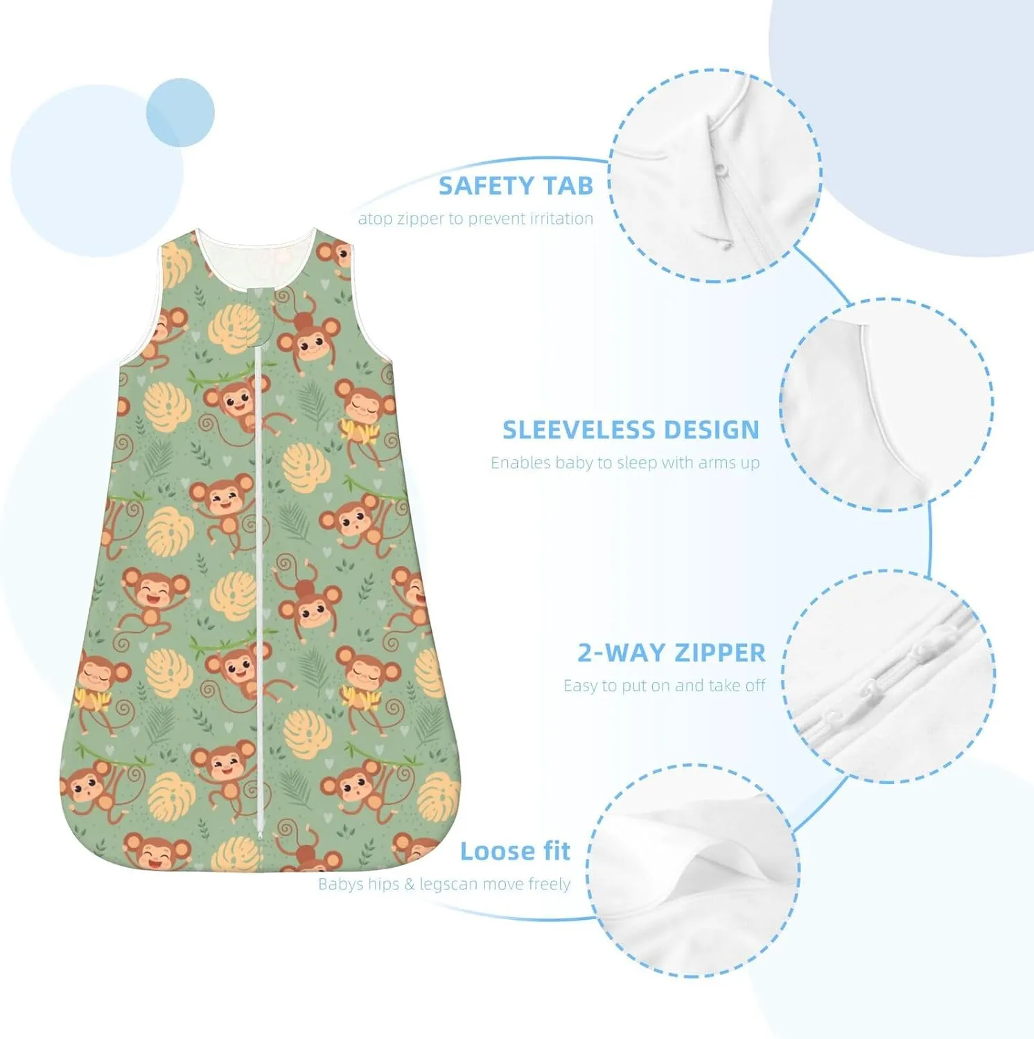 Mushrooms Snails Butterflies Baby Wearable Blanket Infant Boys Girls Sleeping bags For Newborn