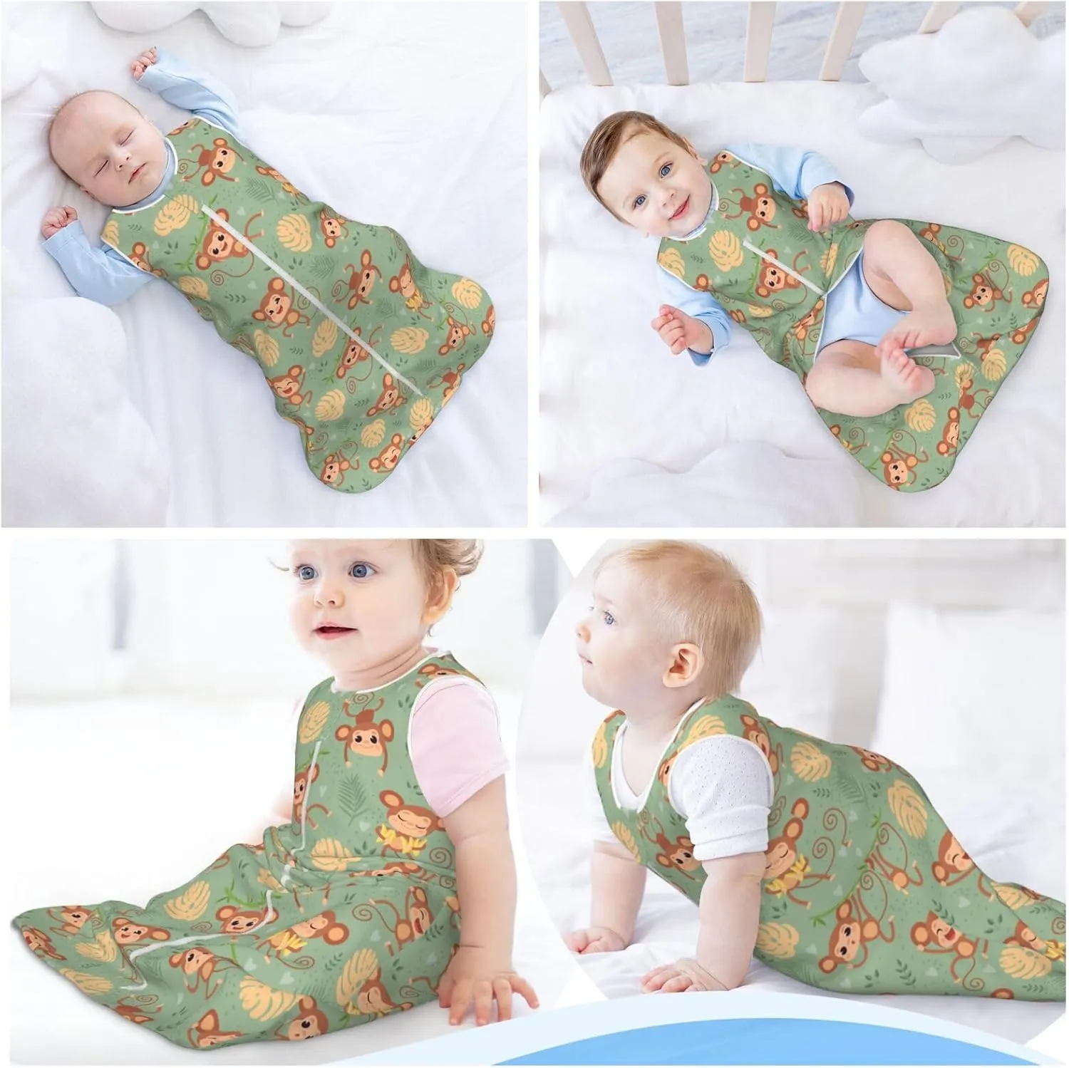 Mushrooms Snails Butterflies Baby Wearable Blanket Infant Boys Girls Sleeping bags For Newborn