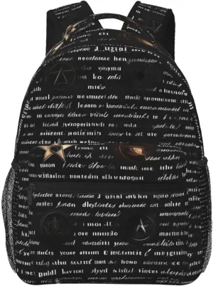 Mysterious Text Casual Backpacks, Duffel Bags, *Travel Bags For Work, Hiking, Camping, Outdoor Activities And More.