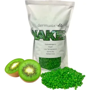 NAKED Sparkle Kiwi Hard Wax Beads / Stripless Hard Wax / 2 Lbs. by Dermwax Elite