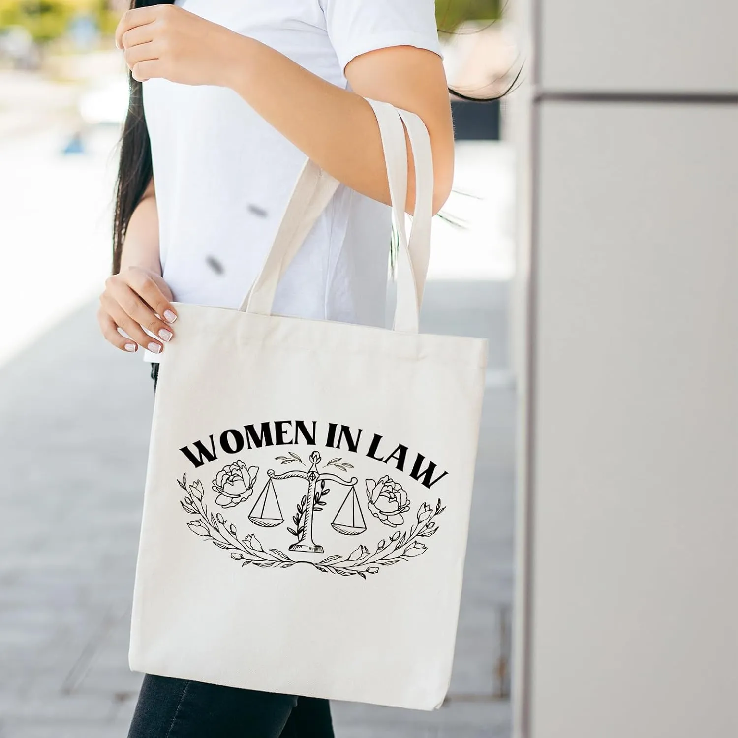 NATSUNO Canvas Tote Bag,Science Graduation Gifts,Tote Bags for Women,Reusable Grocery Bags