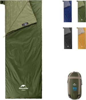 Naturehike Lightweight Sleeping Bag - Compact, Ultralight, Envelope Backpacking Bag - Portable, Waterproof, Comfortable With Compression Sack for 3 Season Camping, Traveling, Hiking
