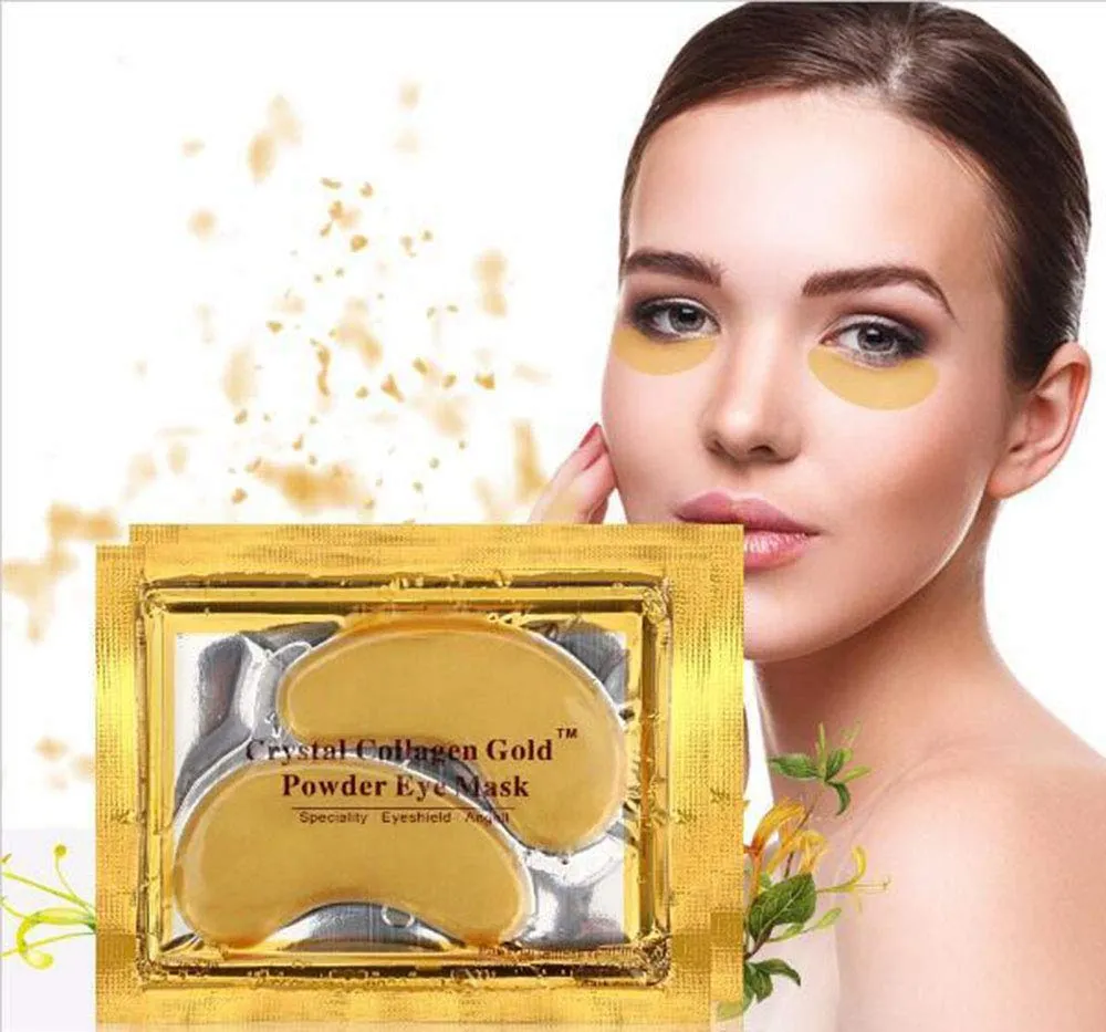 New Crystal 24K Gold Powder Gel Collagen Eye Mask Masks Sheet Patch, Anti Ageing Aging, Remove Bags, Dark Circles & Puffiness, Skincare, Anti Wrinkle, Moisturising, Moisture, Hydrating (60 Pairs)
