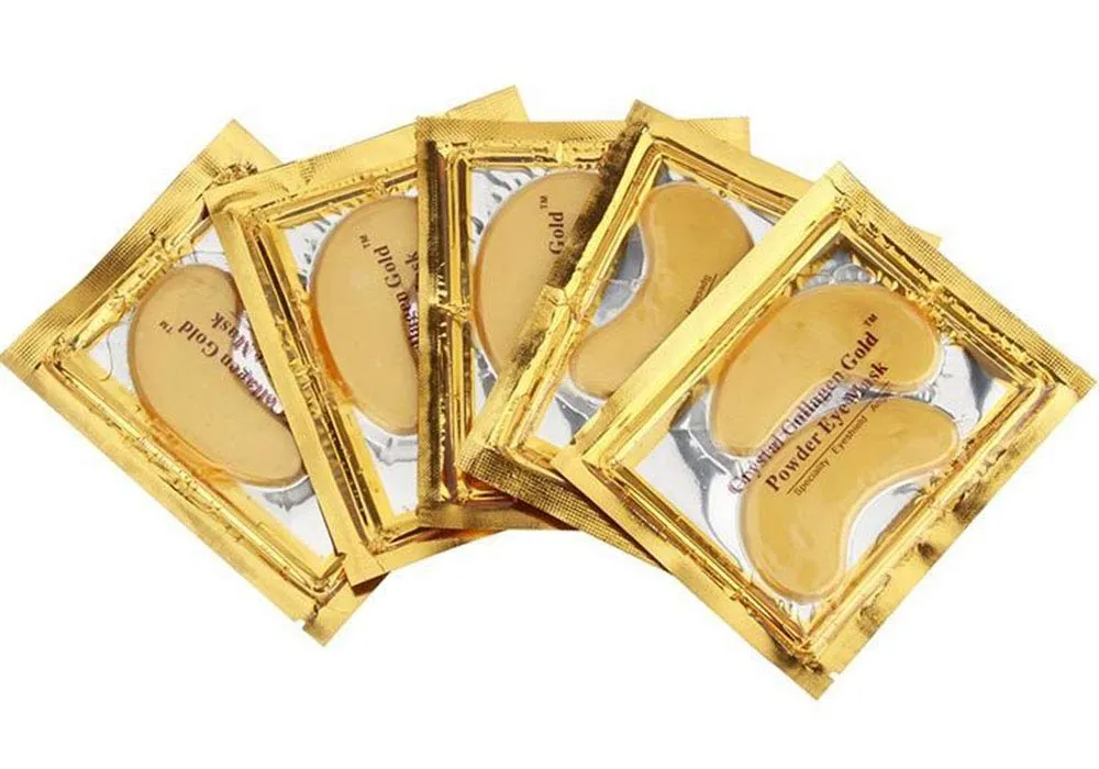 New Crystal 24K Gold Powder Gel Collagen Eye Mask Masks Sheet Patch, Anti Ageing Aging, Remove Bags, Dark Circles & Puffiness, Skincare, Anti Wrinkle, Moisturising, Moisture, Hydrating (60 Pairs)
