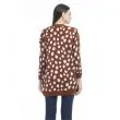 Nora Animal Print Cardigan in Russet