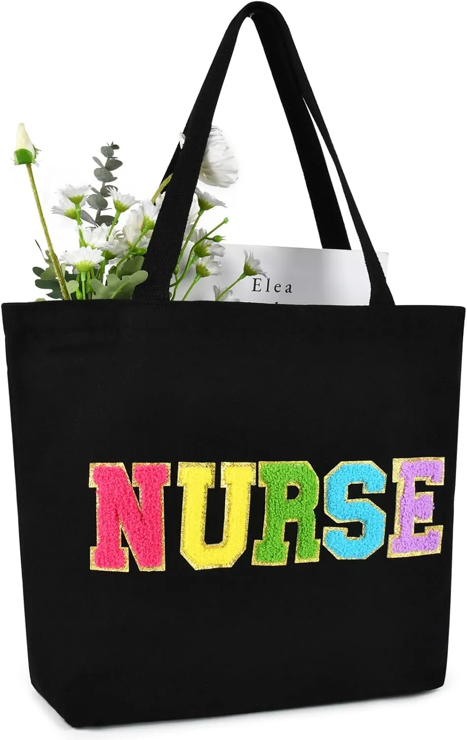 Nurse Bags for Work Nursing Tote Bag Pockets Nurse Accessories Organizing Zip Top Clinical Bag for Nursing Students Women Adults