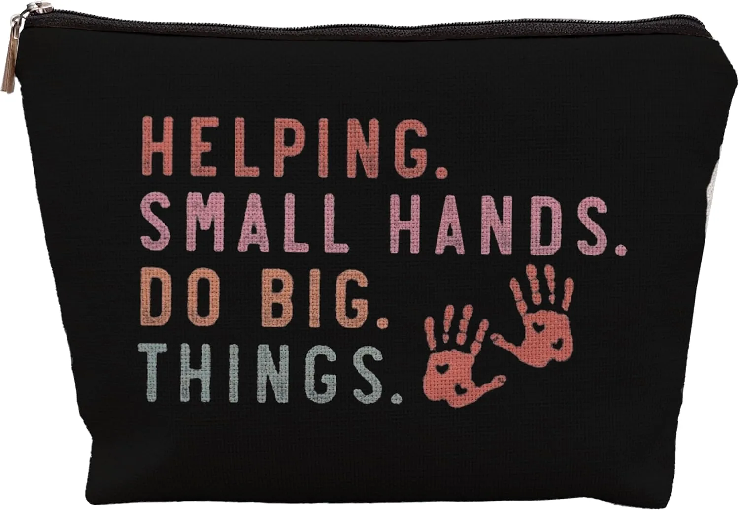 Occupational Therapist Gifts Makeup Bag, Occupational Therapy Gifts, Appreciation Gifts for Occupational Therapist, Helping Small Hands Do Big Things Cosmetic Bag for Purse