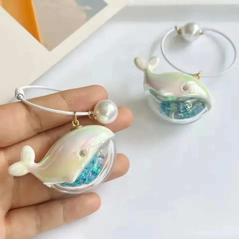 Ocean Whisperer Whale Keychain
