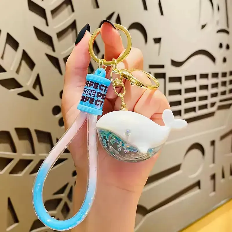 Ocean Whisperer Whale Keychain