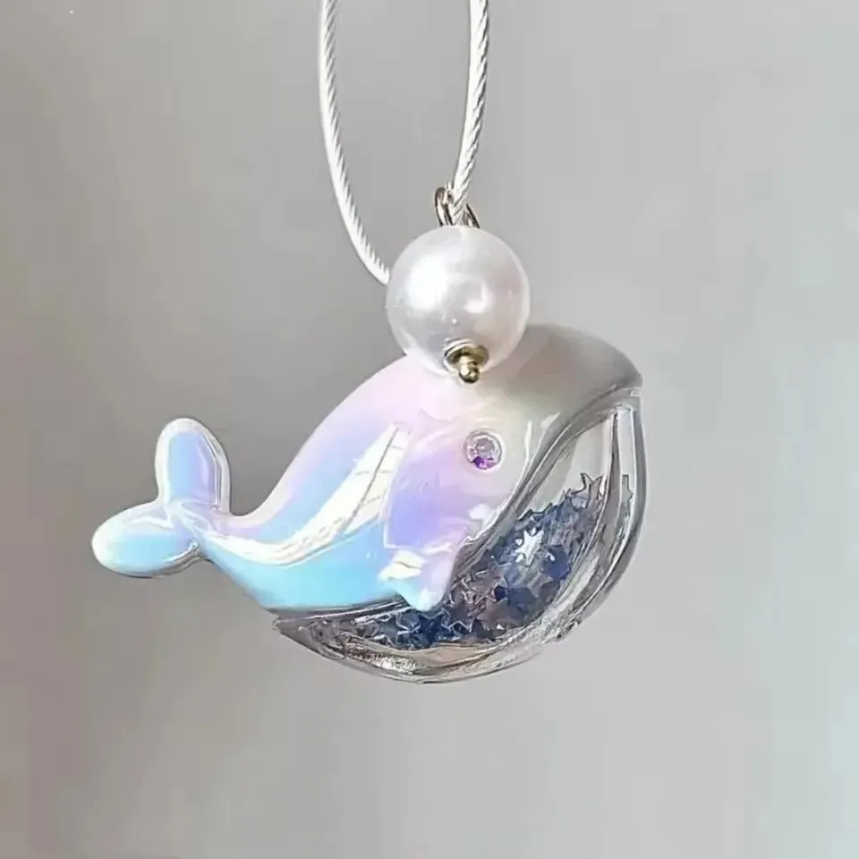 Ocean Whisperer Whale Keychain