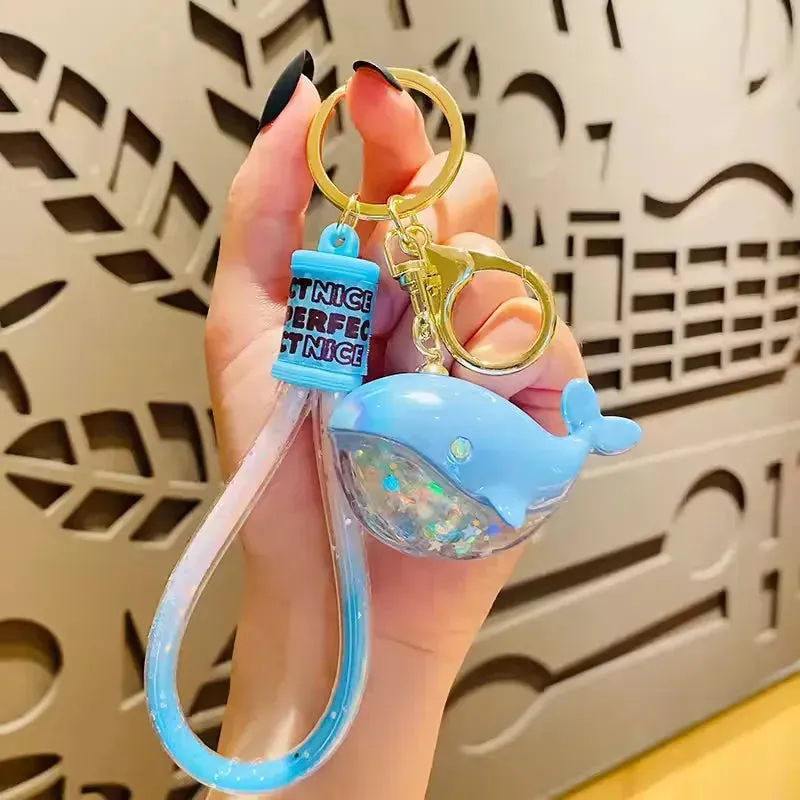 Ocean Whisperer Whale Keychain