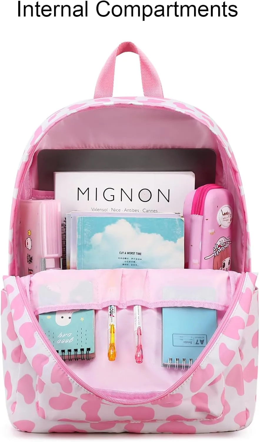 Octsky Kids Backpack for Girls Elementary Primary Middle School Bags for Teens Childs Bookbags Cute Durable Travel Gifts