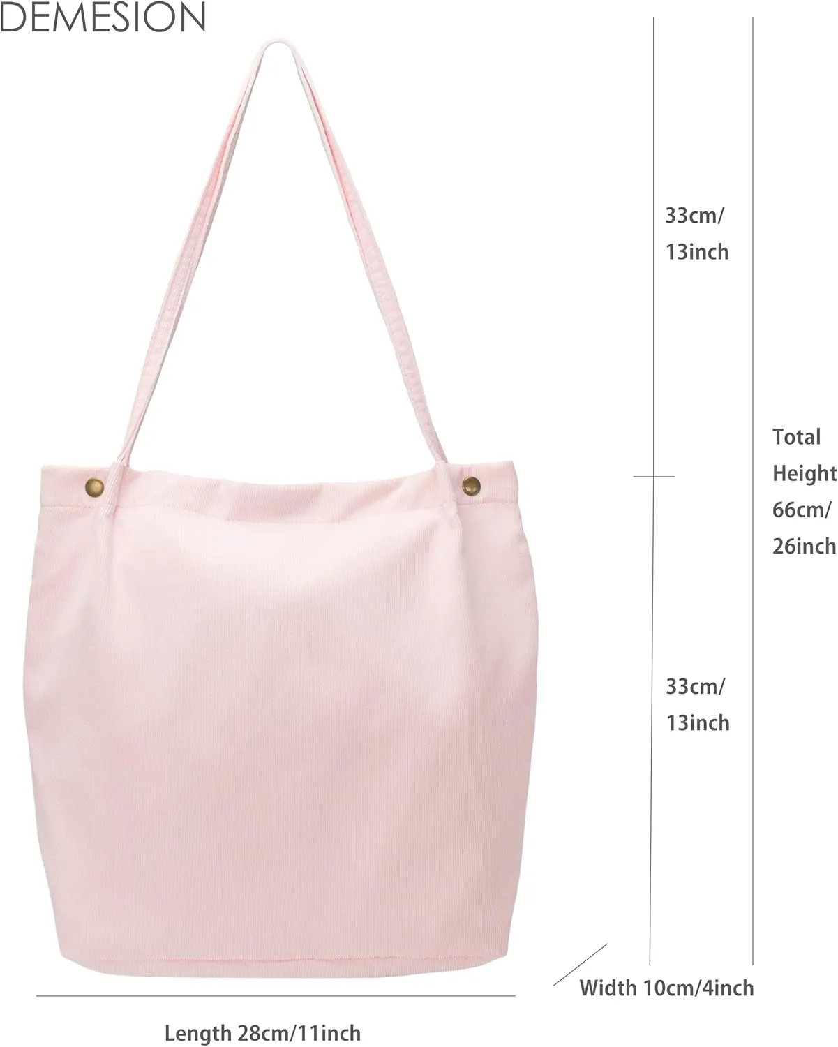 PAZIMIIK Corduroy Tote Bags for Women Travel Reusable Grocery Shopping Shoulder Go-to Everyday Bag for Work