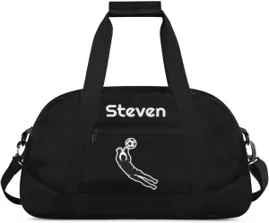 Personalized Soccer Gym Duffel Bags for Boys Kids Child Custom Name Sport Travel Bags Lightweight Weekenders Carry-On Overnight 3