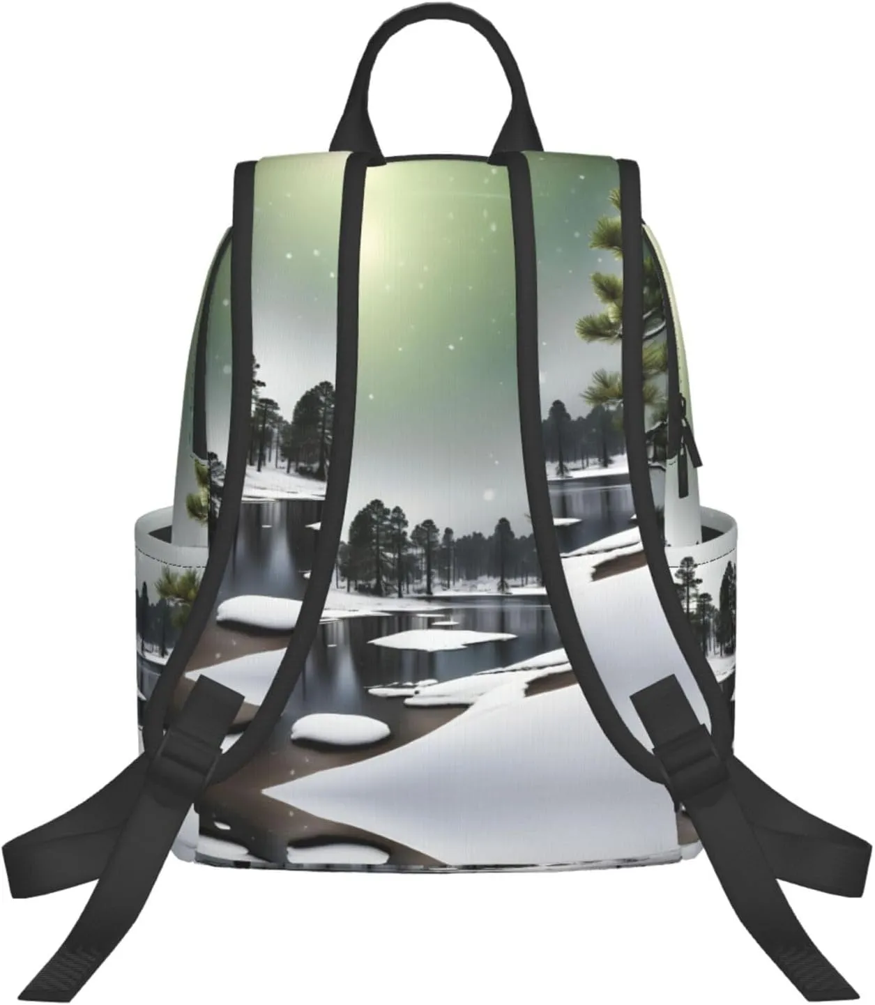 pine needle tree Winter print Lightweight Laptop Backpack Travel Daypack Bookbag for Women Men for Travel Work