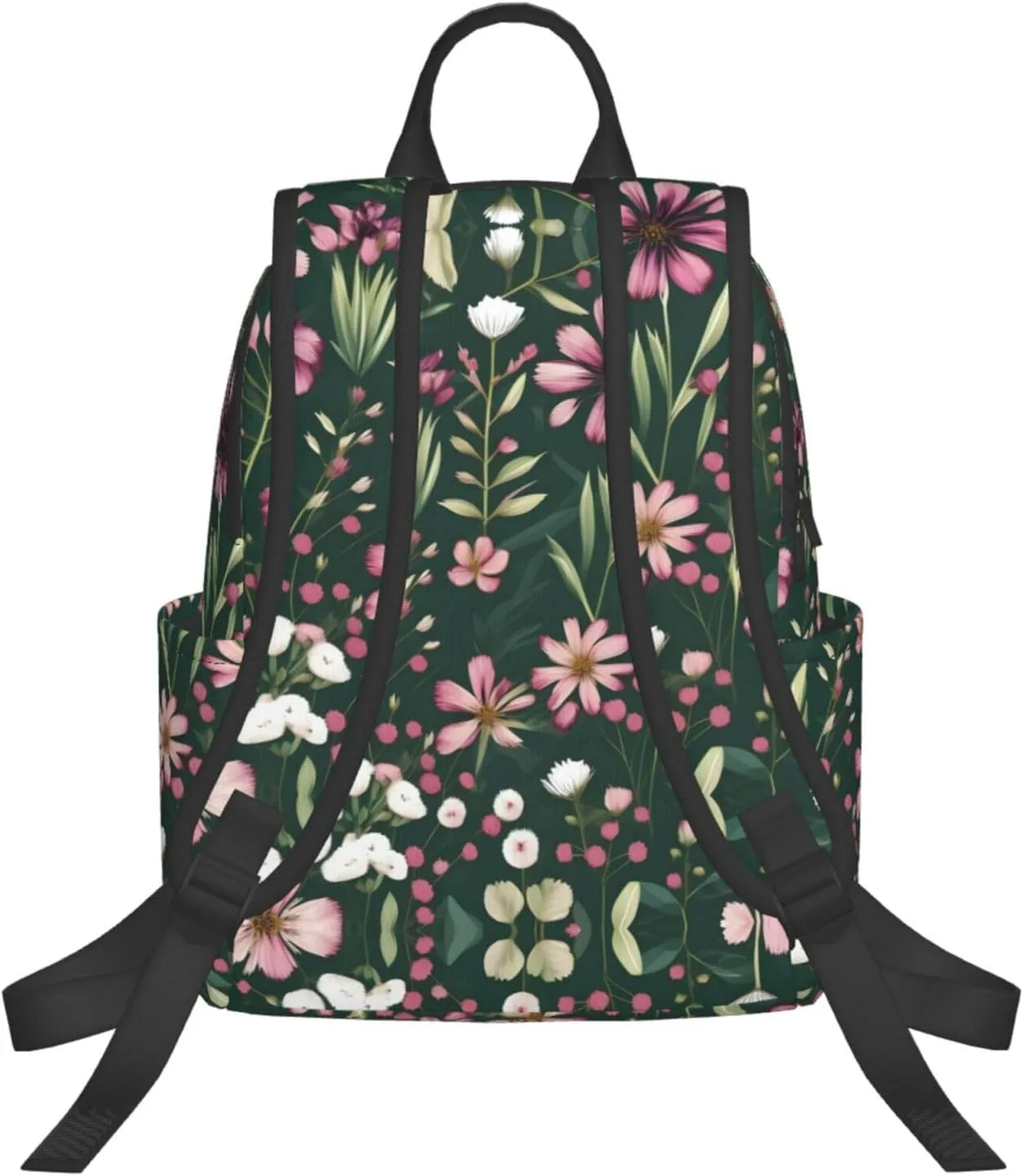 Plant Floral Flowers print Lightweight Laptop Backpack Travel Daypack Bookbag for Women Men for Travel Work