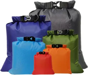 Portable Waterproof Dry Bags 6 Size Options for Camping Hiking and Kayaking