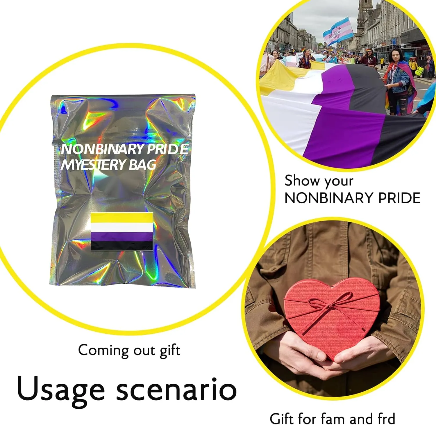 Pride Mystery Bags - Perfect Coming Out Gift for Friends & Chosen Family