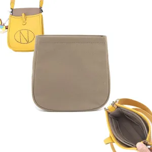 Purse Insert Organizer for Evelyne 16, Bag Insert Compatible with Hermes Evelyne TPM, Mini Evelyne Organizer Handbag Liner (Gray, Evelyne 16 TPM)