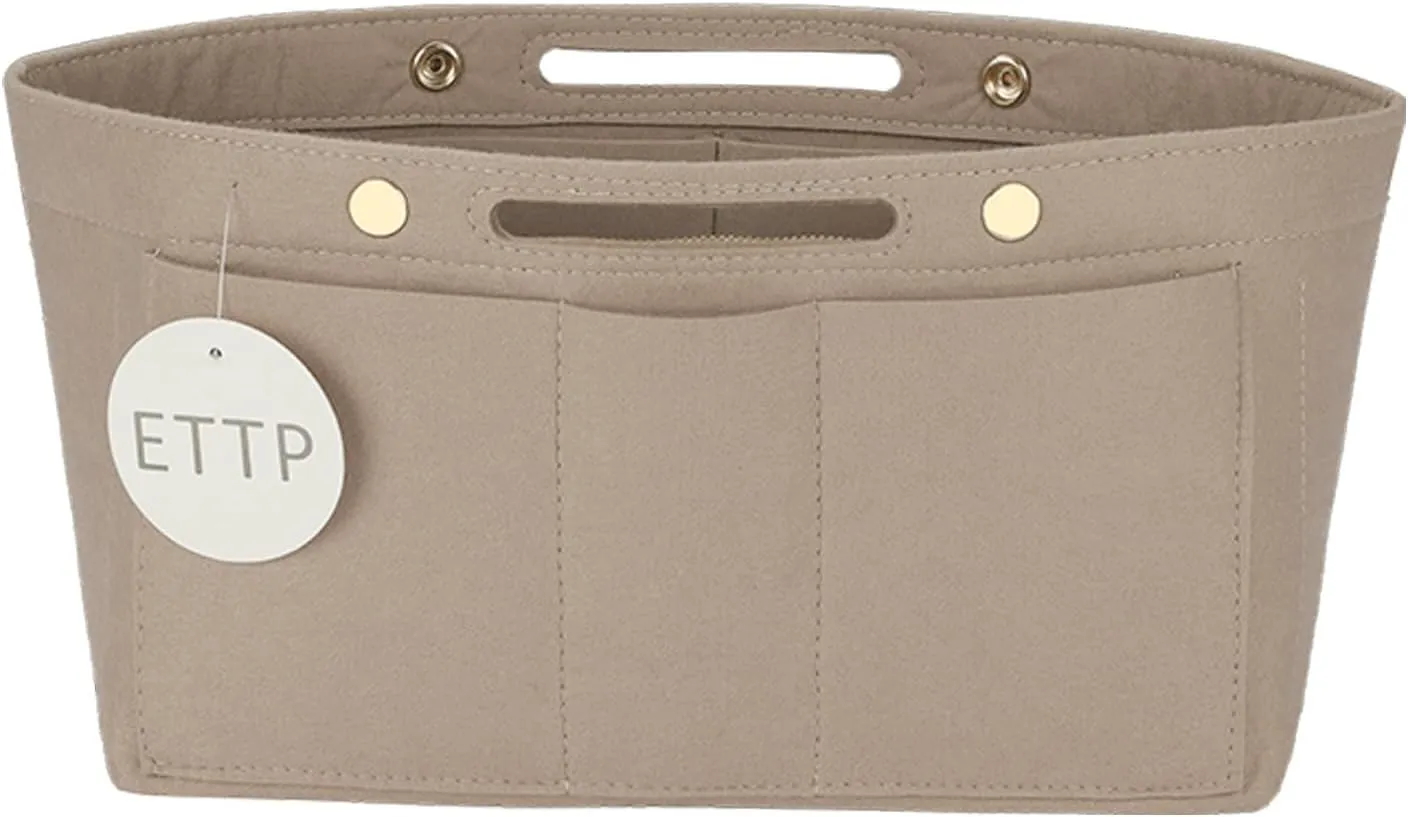 Purse Organizer Insert For Handbags, Tote Bag Organizer Insert Compatible with Neverful gracefull onthego and more (Beige, XX-Large)