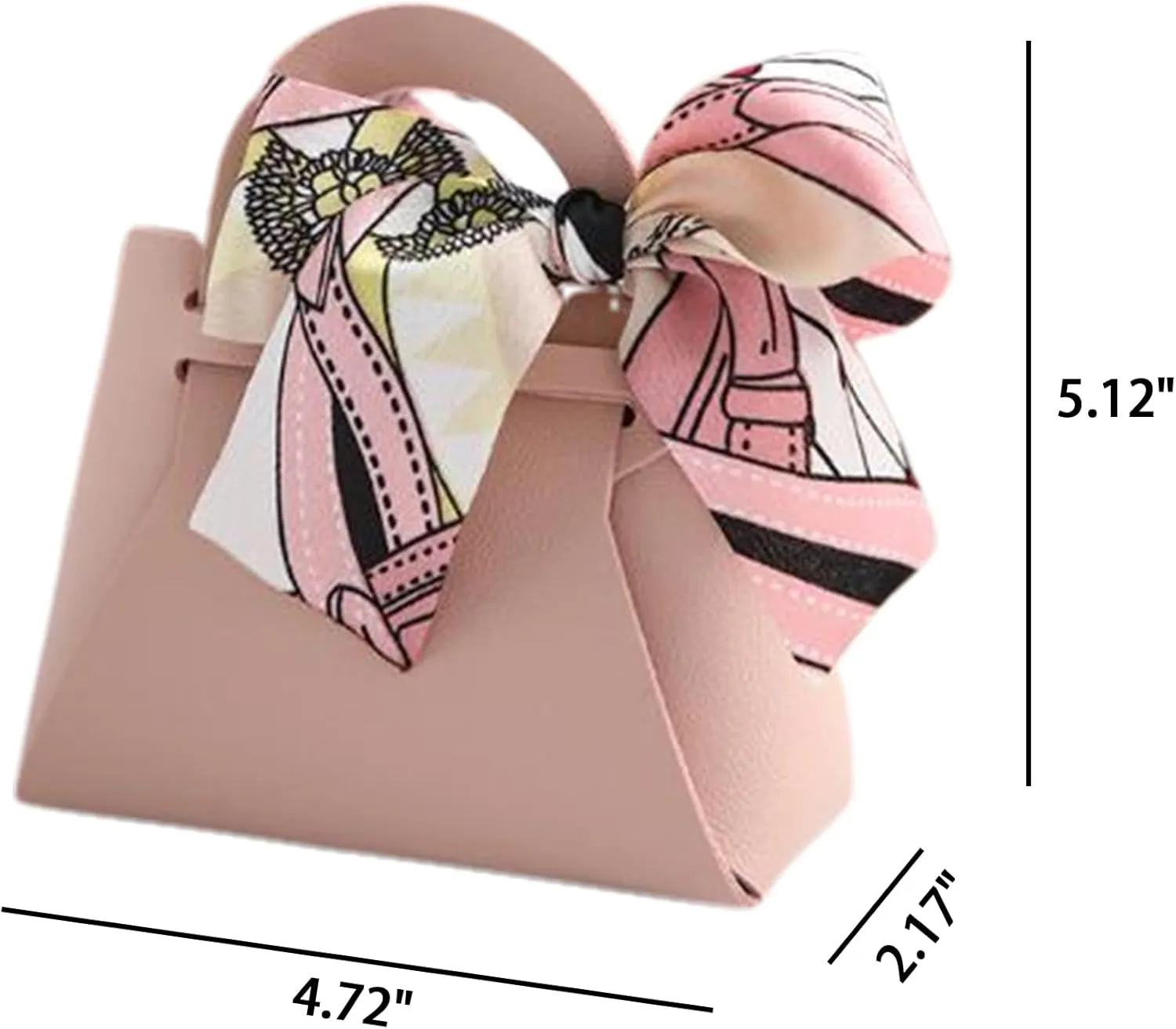 qczoyp Leather Gift Bags with Handles: 10Pcs Party Favor Bags with Ribbon, Reusable Mini Gift Bags for Birthdays, Baby Shower,Weddings,Party Favor, Holiday Presents