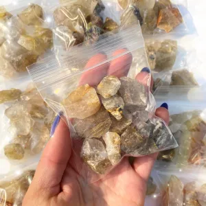 Raw Rutile Quartz Bags