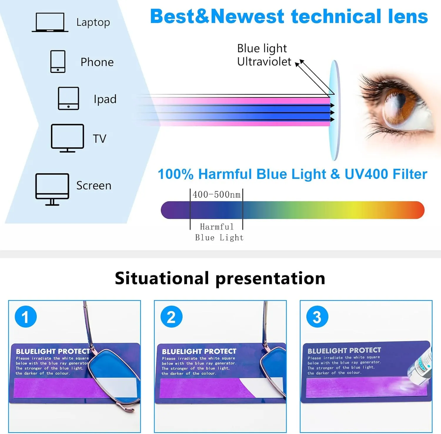 REAVEE 3 Pack Folding Reading Glasses with Keychain Compact Bags for Women Men, Blue Light Blocking Spring Hinge Portable Pocket Readers, Red Pink and Purple 1.0