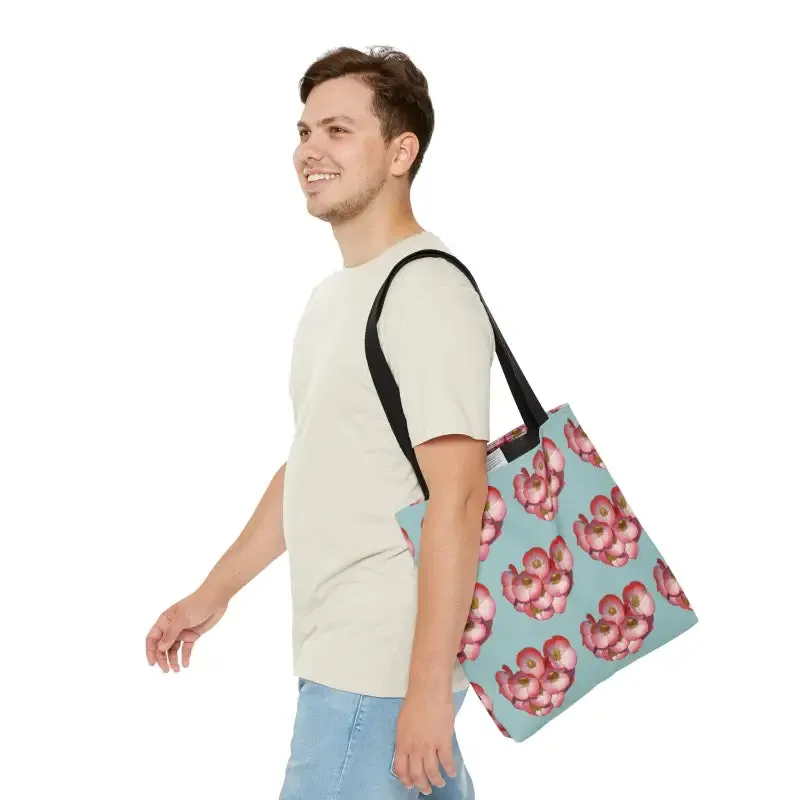 Red Flowers Print Tote Bag for Fashion Forward Looks