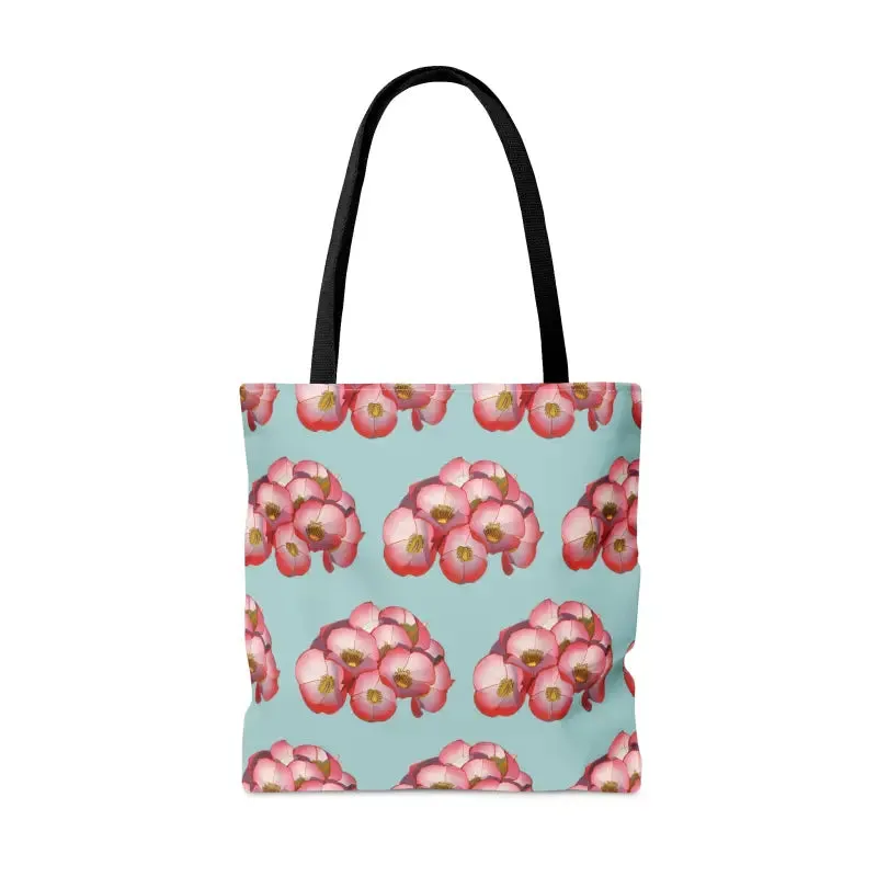 Red Flowers Print Tote Bag for Fashion Forward Looks