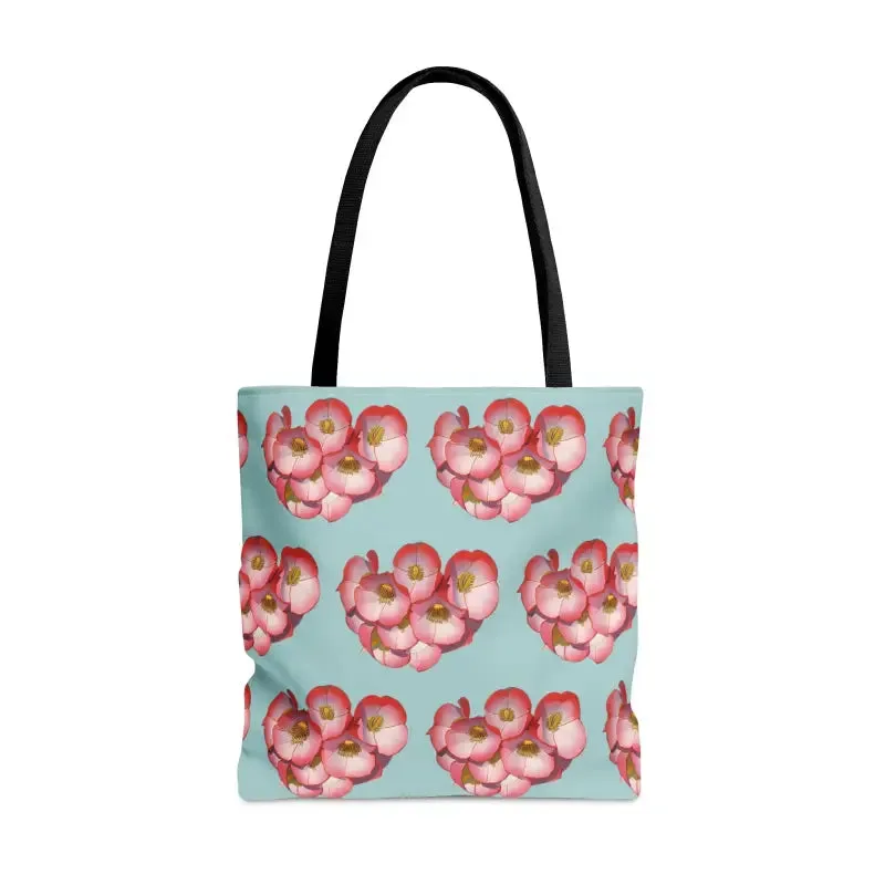 Red Flowers Print Tote Bag for Fashion Forward Looks