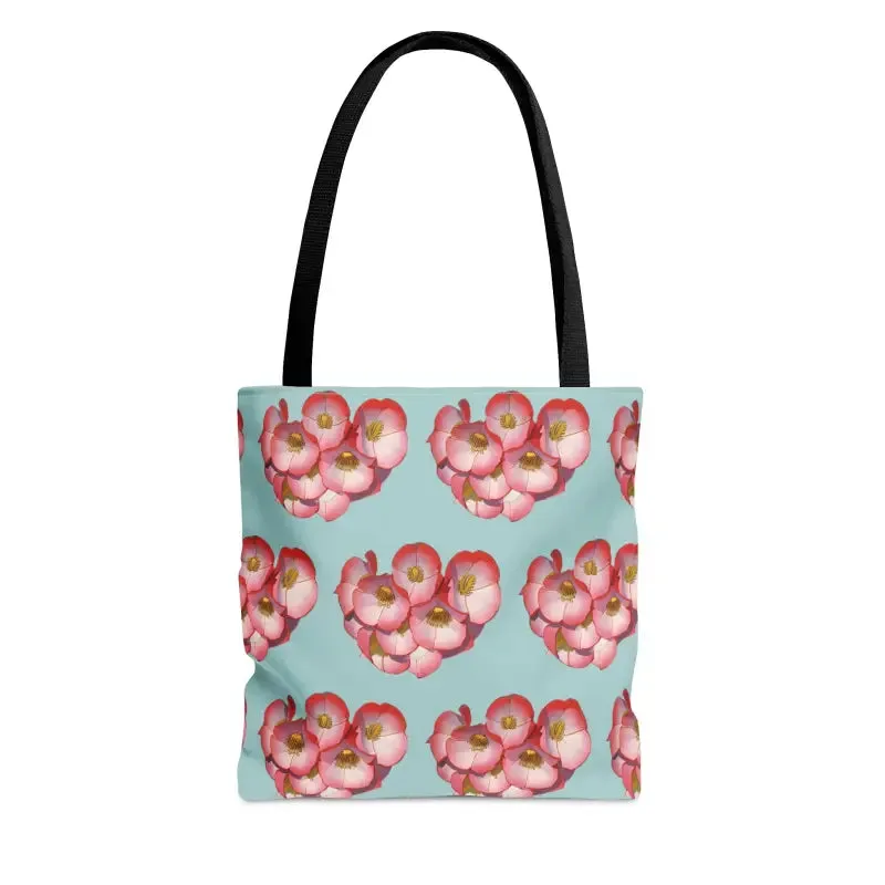Red Flowers Print Tote Bag for Fashion Forward Looks