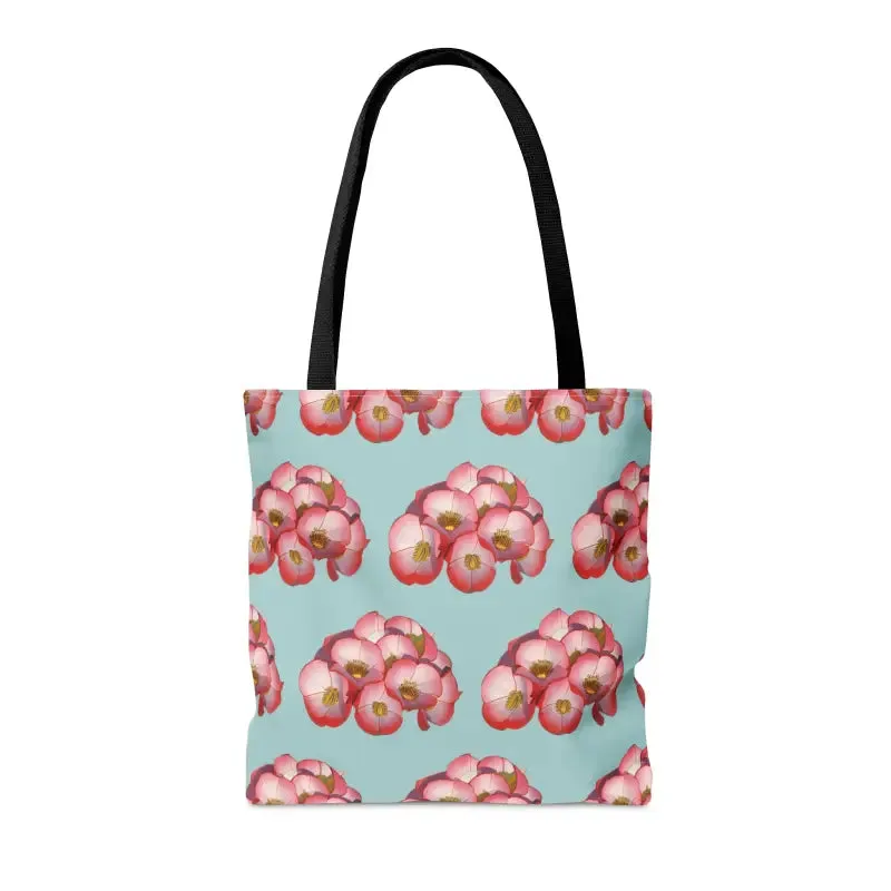 Red Flowers Print Tote Bag for Fashion Forward Looks