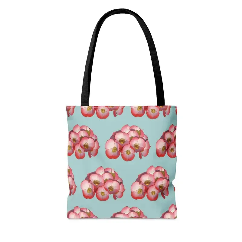 Red Flowers Print Tote Bag for Fashion Forward Looks