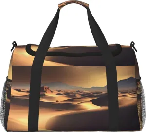 Sahara Desert Hand Travel Bag.Fashionable Design, Large Storage Capacity, Suitable For Business Trips And Short Trips.