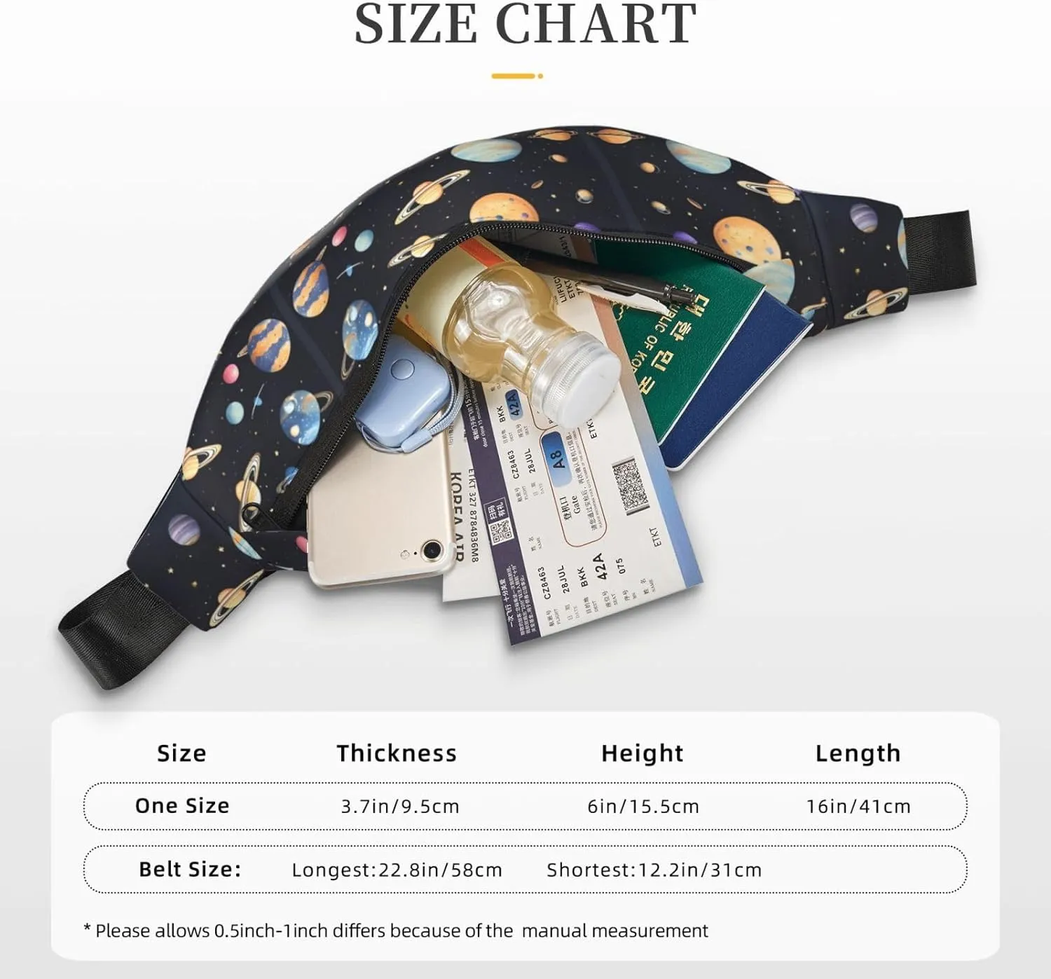 Saturn Jupiter Earth Fashion Crossbody Appearance High capacity outdoor with Adjustable Comfortable Work Leisure Versatile