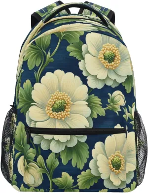 School Backpack for Men and Women Waterproof Diaper Bag Backpack with Chest Strap for Travel Trip Celery Mission Style