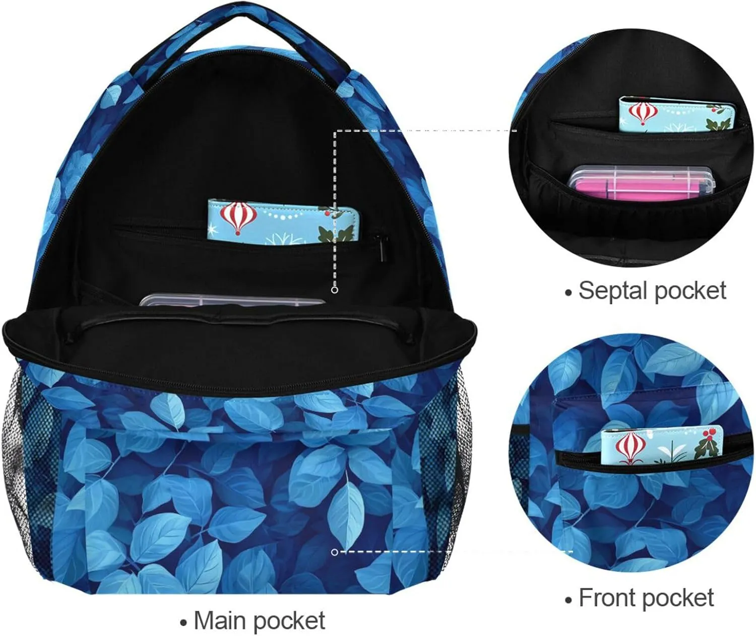 School Backpack for Men and Women Waterproof Diaper Bag Backpack with Chest Strap Gift Men & Women Kudzu Personalized Style