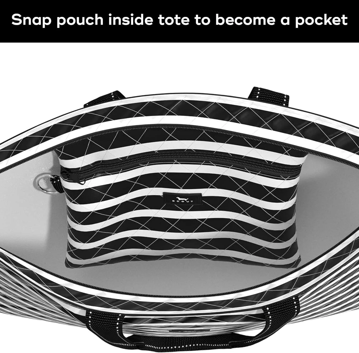SCOUT Plus 1 Foldable Travel Bag, 2 Bags in 1, Tote Folds into Zipper Pouch