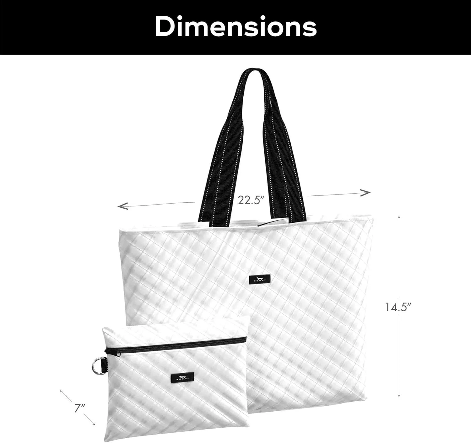 SCOUT Plus 1 Foldable Travel Bag, 2 Bags in 1, Tote Folds into Zipper Pouch