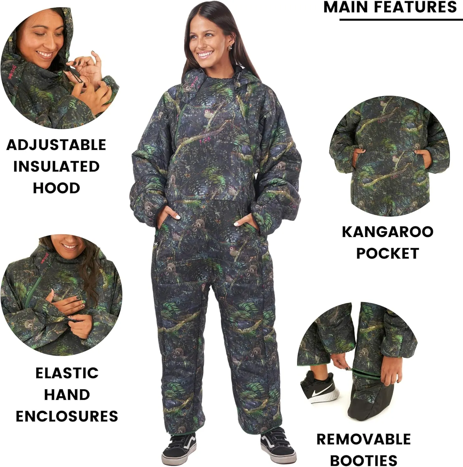 Selk'bag Lite Wearable Sleeping Bag - Outdoor and Indoor Sleeping Bags for Camping, Hiking, Travel, and Backpacking w/ Stuff Sack - Lightweight Sleeping Bag Suit - Temp Rating 48-55 degrees F