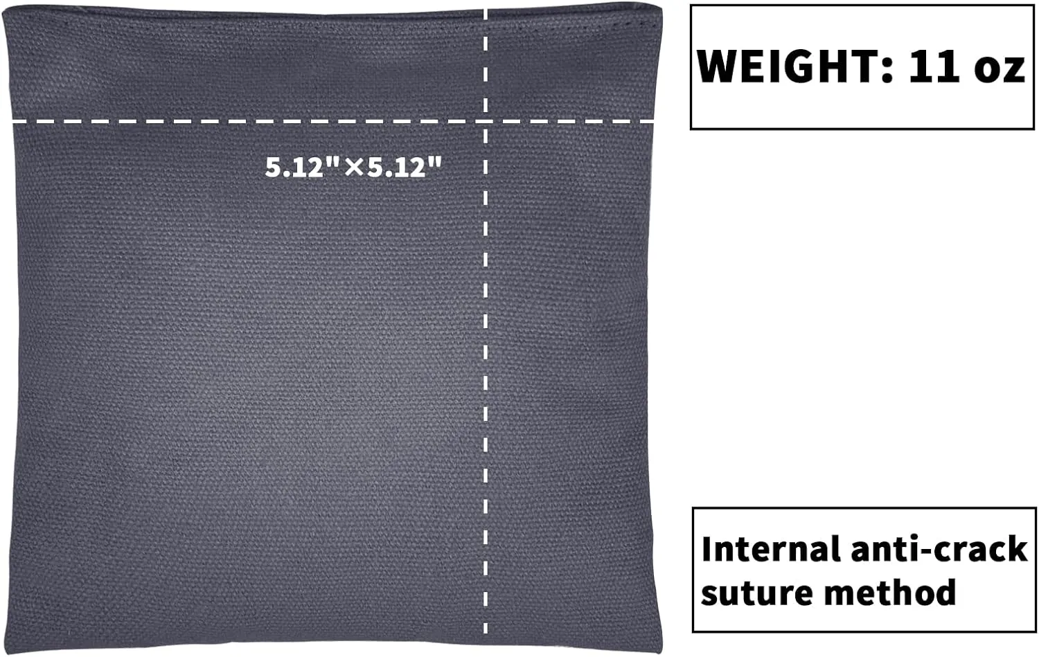 Set of 8 Regulation Cornhole Bags Double Sided, Weather Resistant Bean Bags for Cornhole Toss Game, Corn Hole Beans Bags with Tote Bag