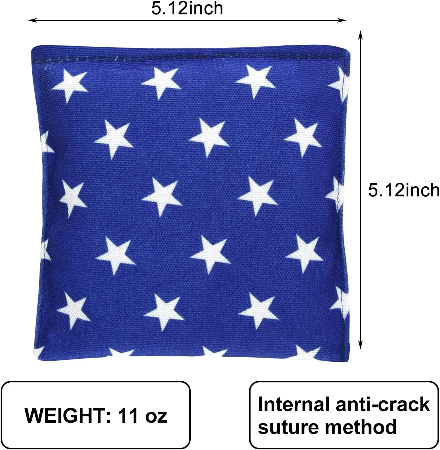 Set of 8 Regulation Cornhole Bags Double Sided, Weather Resistant Bean Bags for Cornhole Toss Game, Corn Hole Beans Bags with Tote Bag