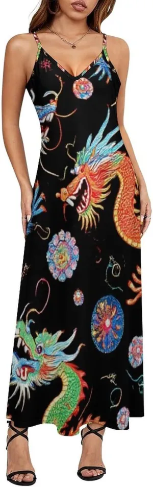 Sexy Long Sleeveless Dress Full Slip for Under Dresses Camisole Long Skirt