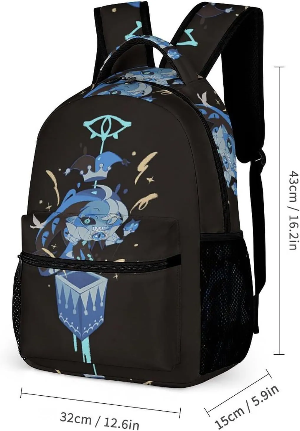 sha_dow Blue milk Backpack Large Capacity Laptop Bags Lightweight Multifunction Daypack for Daily/Work/Sport