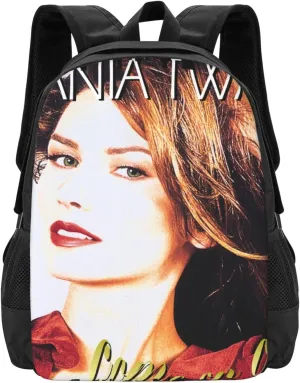 Shania Great Artist Twain Laptop Backpack Gym Bags Business Backpack Cool Travel Bags Unisex Adult Casual Daypack for Hiking Notebook Bag