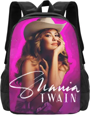 Shania Great Artist Twain Laptop Backpack Gym Bags Work Rucksack Portable Travel Bags Unisex Adult Casual Daypack for Office Notebook Bag