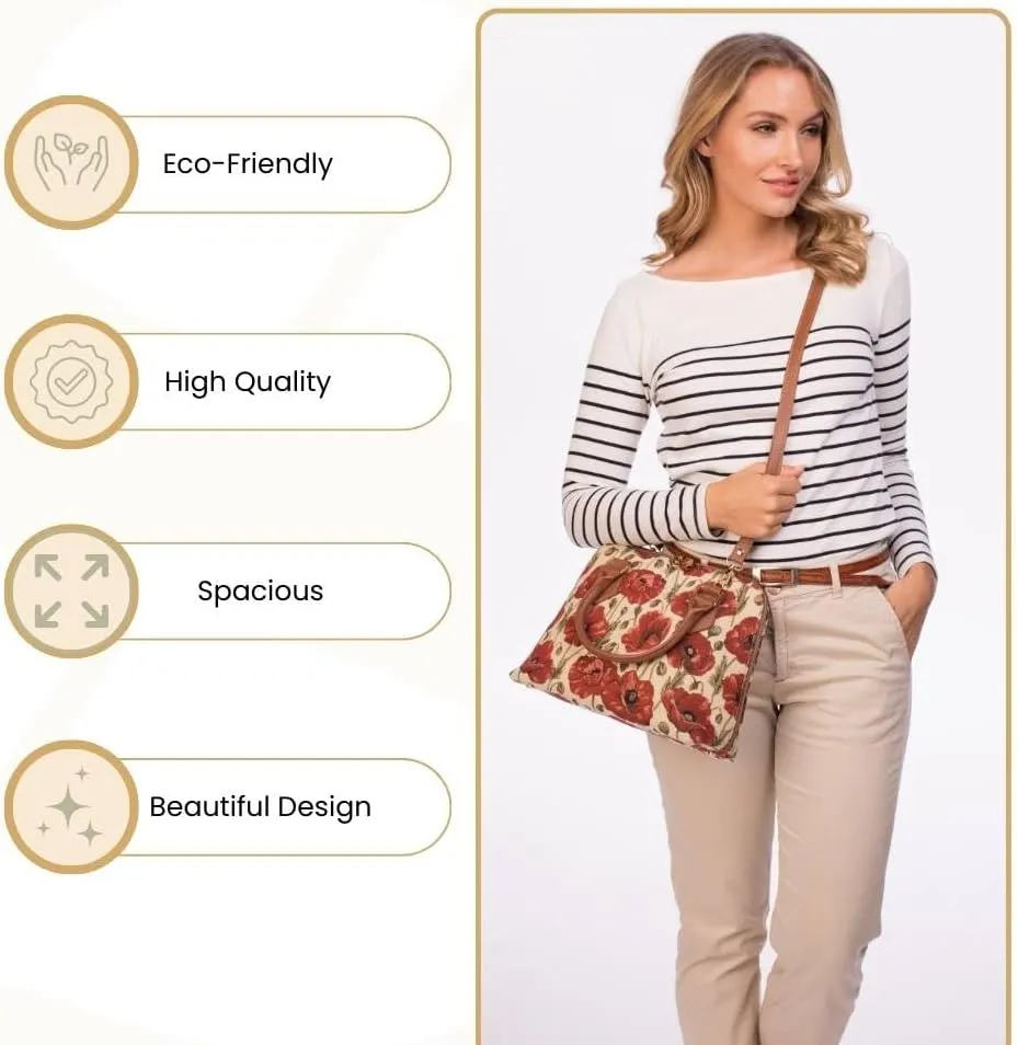 Signare Tapestry Hand & Shoulder Bag for Women |Fashionable Cross Body bag Purses for Woman |Satchel Bag for Women Girls Teen