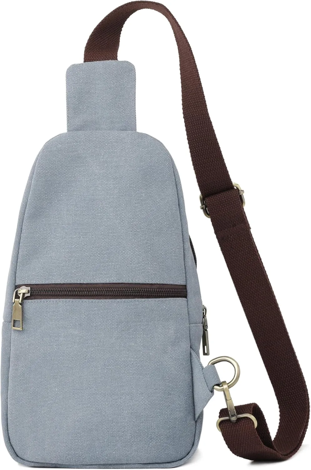 SILKAREA Canvas Sling Bag for Wome Crossbody Purse Small Sling Backpack Purse Travel Hiking Chest Bag Daypack
